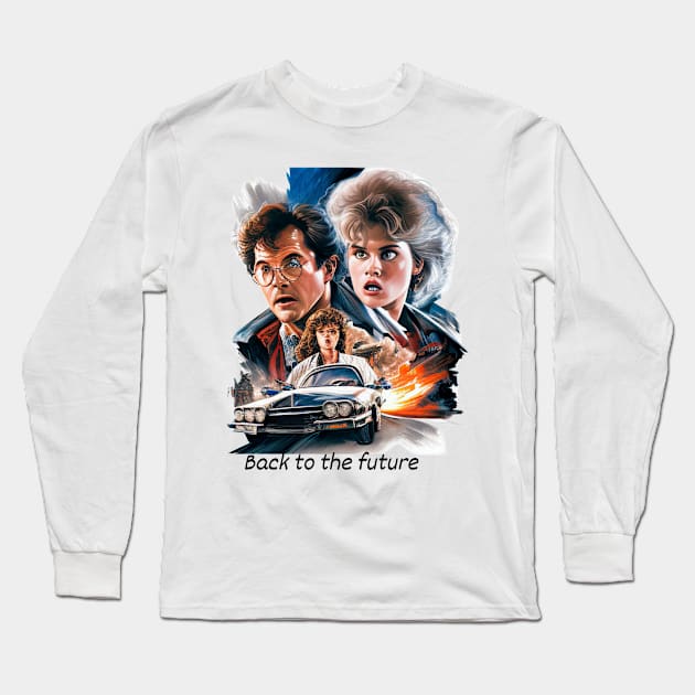 back 2 the future Long Sleeve T-Shirt by Perfectartss